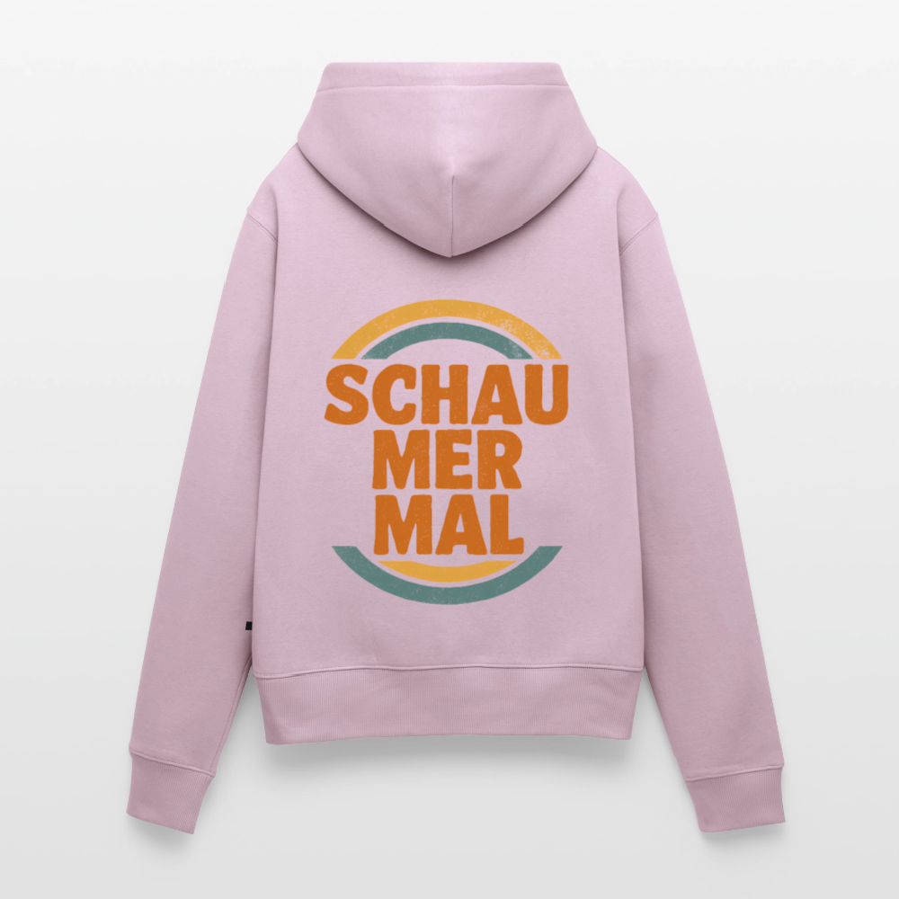 „Schau Mer Mal“ – Retro Look aus Hessen - Frauen Premium Bio Hoodie - Altrosa