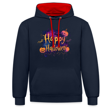 Happy Halloween mit Kürbissen als Schriftzug - Hoodie UNISEX - by Artful Alchemist