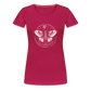 Mystische Motte, Falter mit magischen Details - Women Premium T-Shirt - dunkles Pink