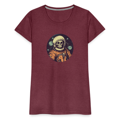 Gruseliges Skelett als Astronaut - Frauen Premium T-Shirt - by Artful Alchemist