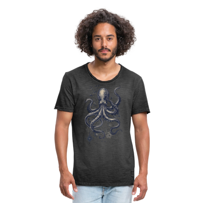 Steampunk Oktopus - Männer Vintage T-Shirt - by Artful Alchemist