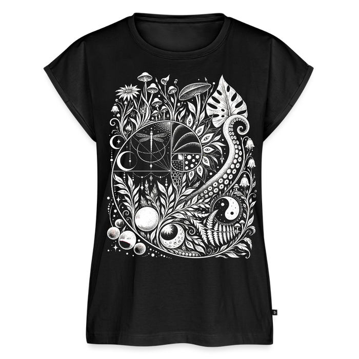 Nature Spiral – Frauen T-Shirt mit gerollten Ärmeln