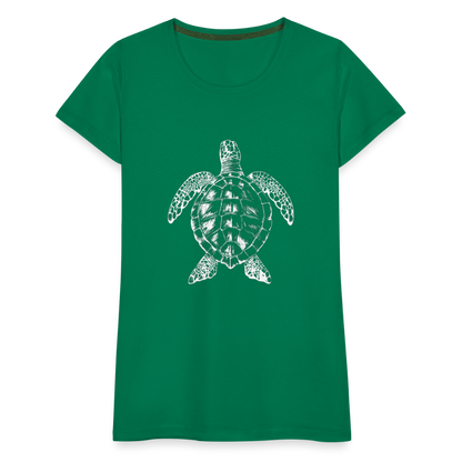 Meeresschildkröte - Monochrom - Frauen Premium T-Shirt - by Artful Alchemist