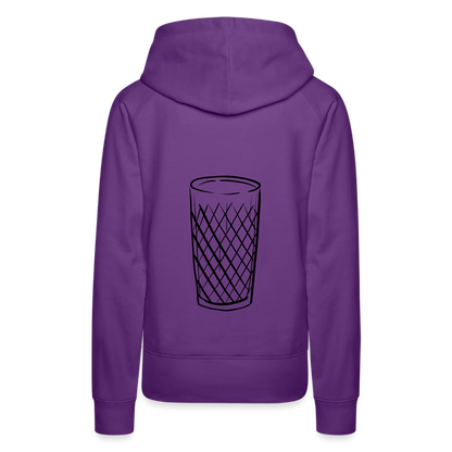 Frankfurter Geripptes - Äpplerglas - Hessisch Mundart - Frauen Premium Hoodie - by Artful Alchemist