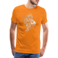 Rotfeuerfisch - Monochrom - Männer Premium T-Shirt - Orange