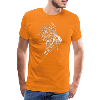 Rotfeuerfisch - Monochrom - Männer Premium T-Shirt - by Artful Alchemist