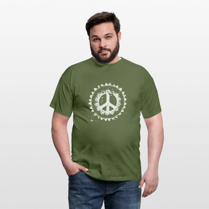 Urban Retro Peace Zeichen - Männer T-Shirt - by Artful Alchemist
