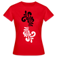 Bembel Ornamente schwarz/weiß - Frauen T-Shirt - Rot