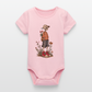 Skeleton Boy - Stanley/Stella Baby Bio Kurzarm-Body - Hellrosa