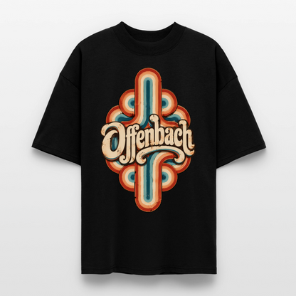 Offenbach Retro – Oversized Unisex Bio T-Shirt - Schwarz