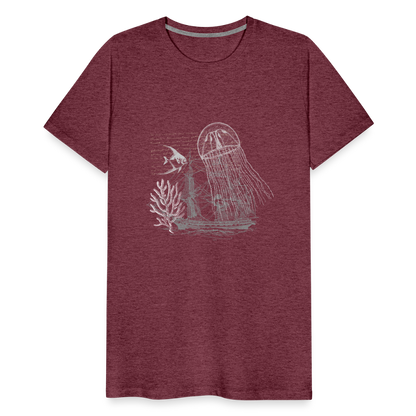 Vintage Steampunk Quallen Motiv - Männer Premium T-Shirts - by Artful Alchemist