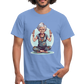 Coole Yoga Oma - Meditation im besten Alter  - Männer T-Shirt - carolina blue