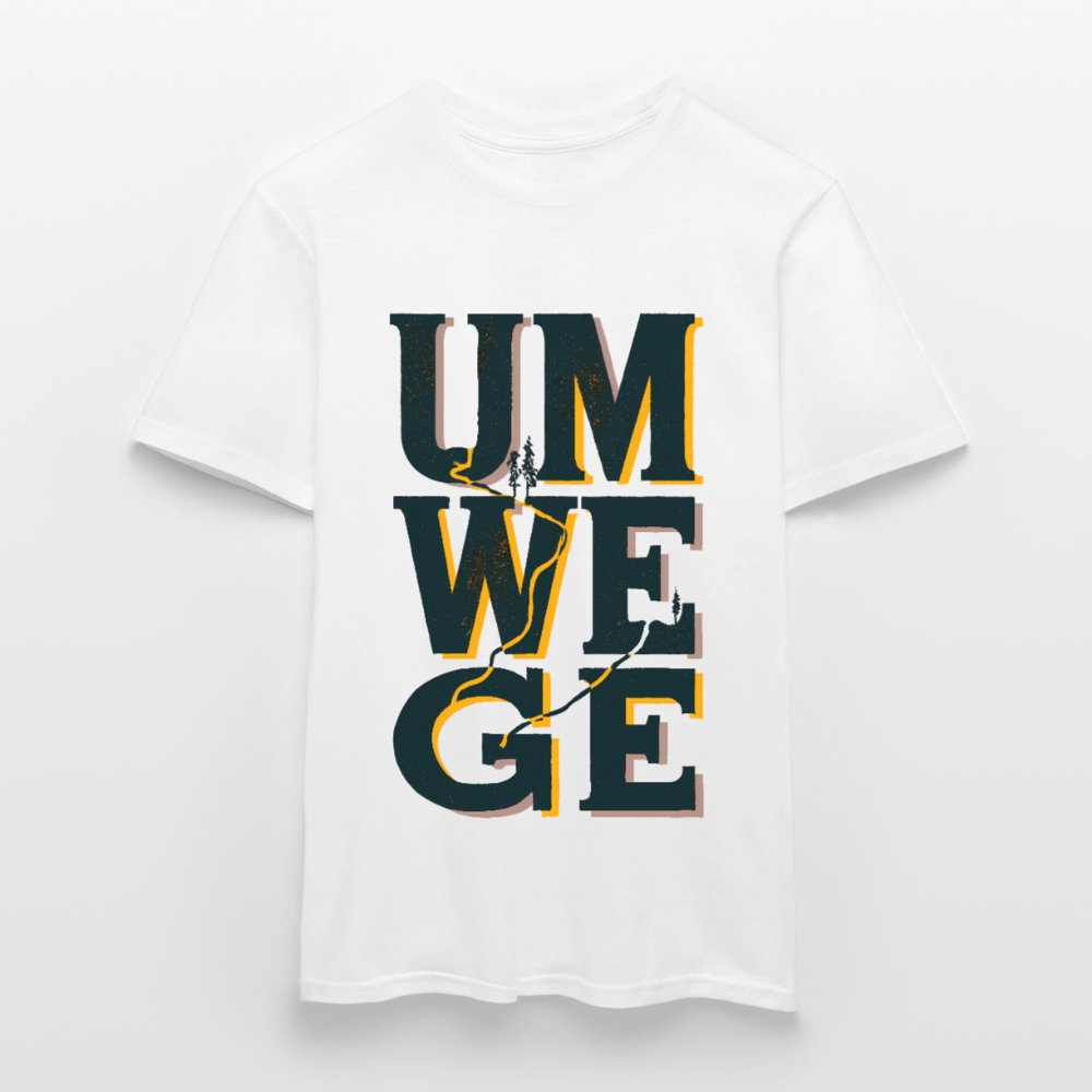 Umwege – Männer T-Shirt - Weiß