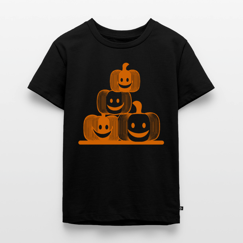 Happy Pumpkin Crew - Kinder Premium T-Shirt - Schwarz
