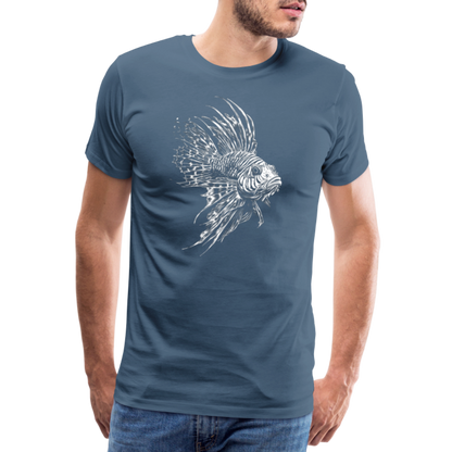 Rotfeuerfisch - Monochrom - Männer Premium T-Shirt - by Artful Alchemist