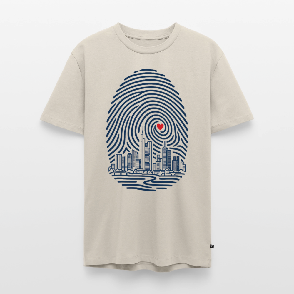 Frankfurt im Herzen – Männer Premium T-Shirt - Beige