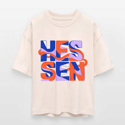Hessen Color – Frauen Boxy Bio-T-Shirt Nova - Natur