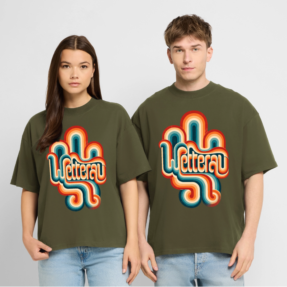 Wetterau Retro – Oversized Unisex Bio T-Shirt - Khaki