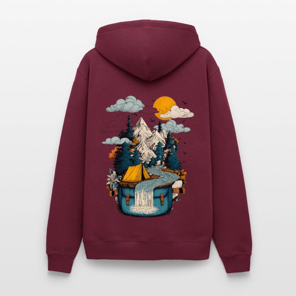 World in a Pack – Adventure Surrealism - Männer Premium Hoodie - by Artful Alchemist