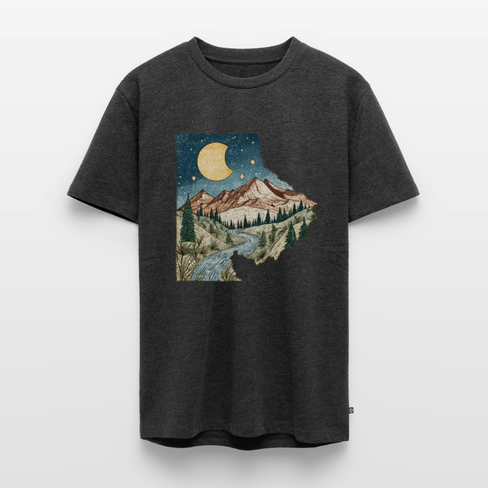 Nightfall Peaks – Vintage Mountain - Männer Premium Bio T-Shirt - by Artful Alchemist