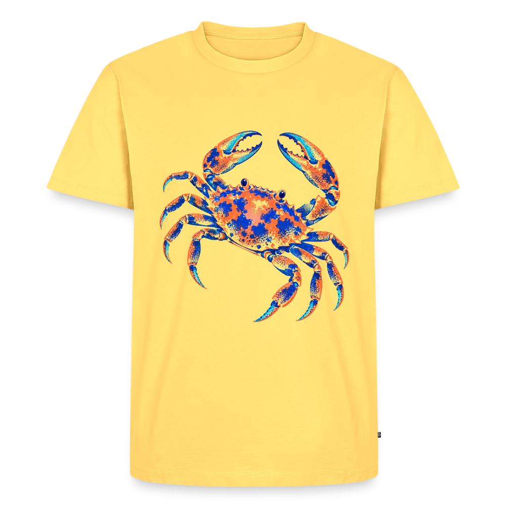 Crab Ink – Männer Premium T-Shirt - Pastellgelb