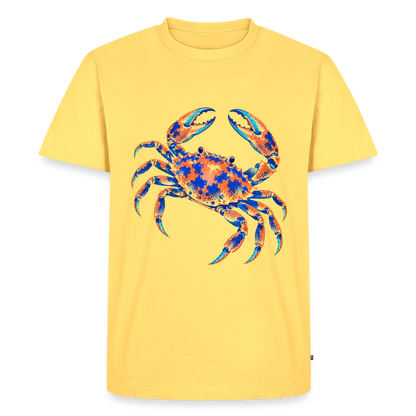 Crab Ink – Männer Premium T-Shirt - Pastellgelb