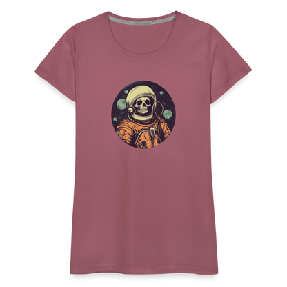 Gruseliges Skelett als Astronaut - Frauen Premium T-Shirt - by Artful Alchemist