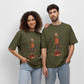 Skeleton Boy - Stanley/Stella Oversized Unisex Bio T-Shirt Blaster - Khaki