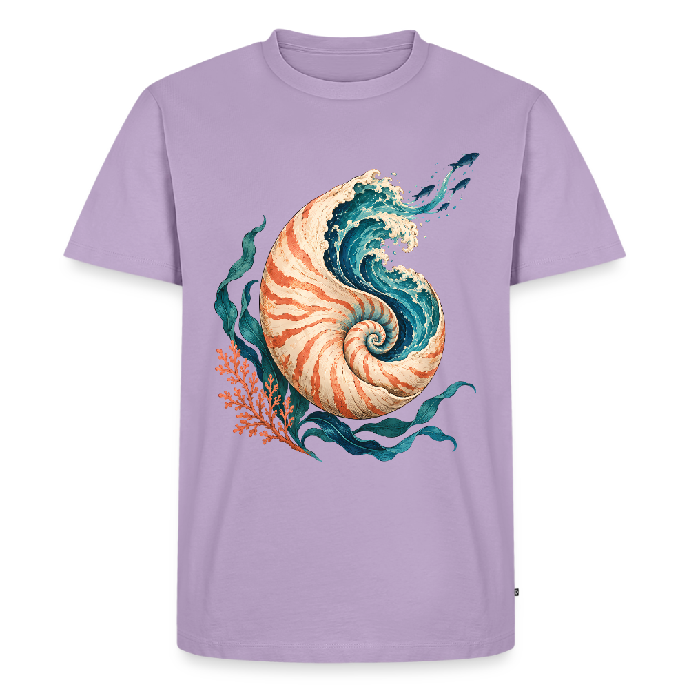 Nautilus Wave – Männer Premium T-Shirt - Lavendel
