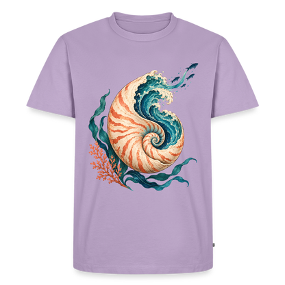Nautilus Wave – Männer Premium T-Shirt - Lavendel