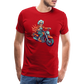 Coole alte Biker Oma - Motorrad Omi  - Männer T-Shirt - Rot