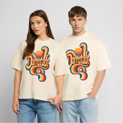 Darmstadt Retro – Oversized Unisex Bio T-Shirt - Natur