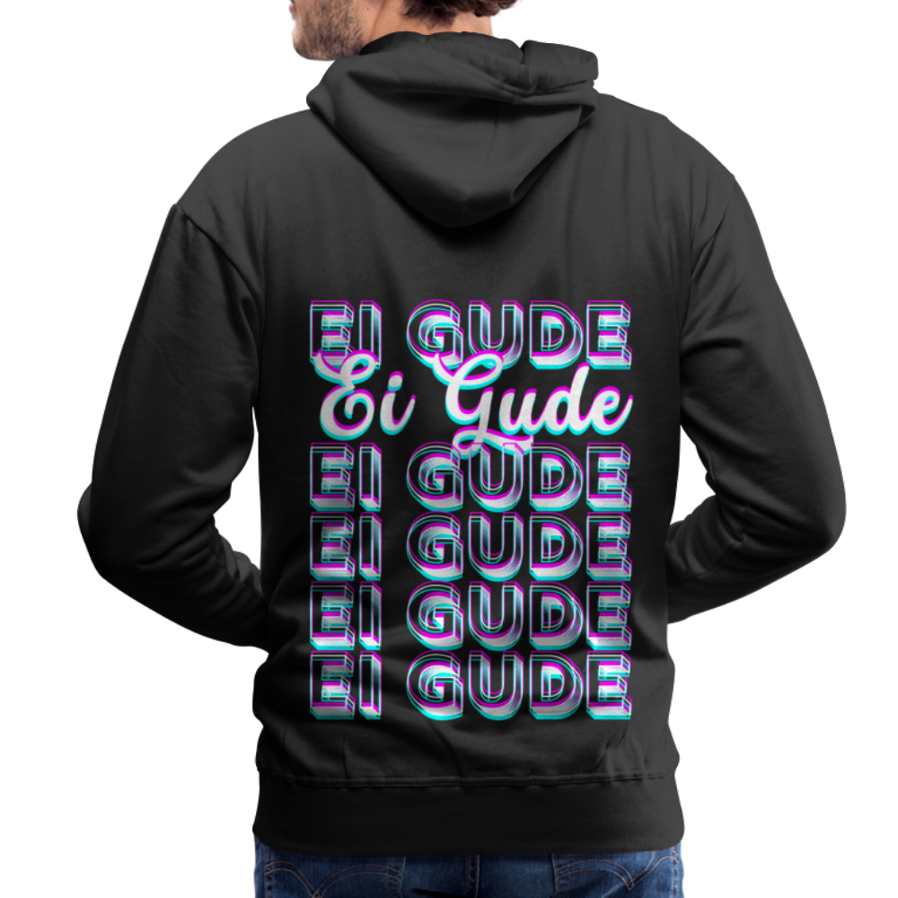 Ei Gude - Hessisch Mundart - Männer Premium Hoodie - Schwarz