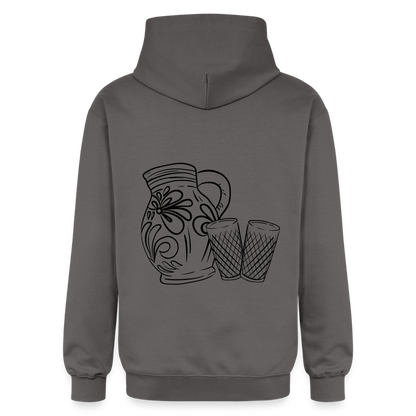 Bembel mit Gläsern - Hessisch Mundart - Unisex Premium Hoodie - by Artful Alchemist