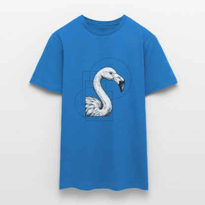 Geometric Grace – Modern Flamingo - Männer T-Shirt - by Artful Alchemist