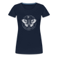 Mystische Motte, Falter mit magischen Details - Women Premium T-Shirt - Navy