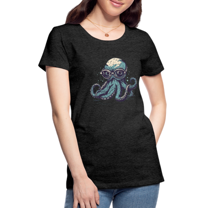Nerdy Comic Oktopus mit Brille - Frauen Premium T-Shirts - by Artful Alchemist