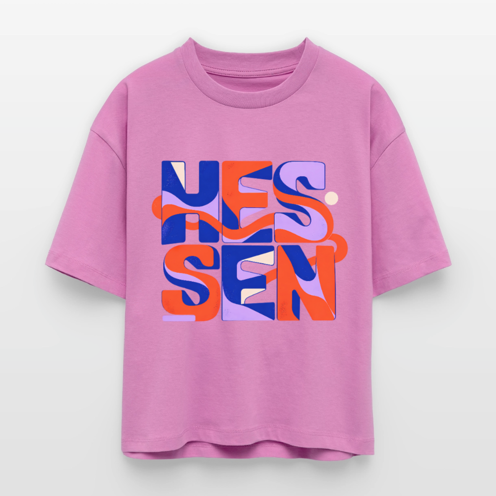 Hessen Color – Frauen Boxy Bio-T-Shirt Nova - Pink