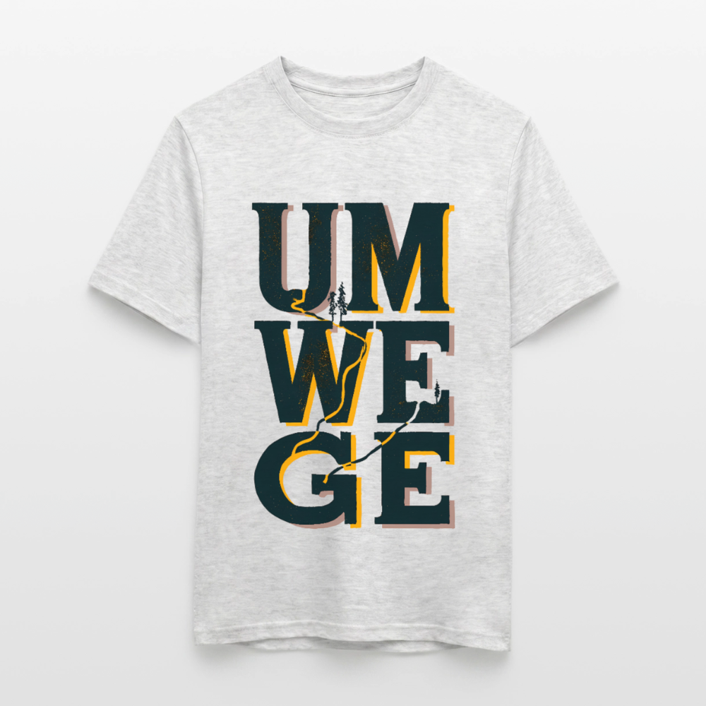 Umwege – Männer T-Shirt - Grau meliert