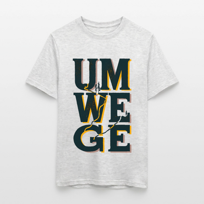 Umwege – Männer T-Shirt - Grau meliert