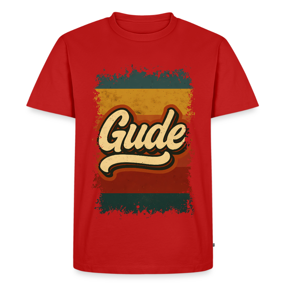GUDE Shirt - Männer Premium T-Shirt - Rot