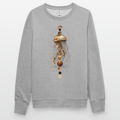 Mystische Qualle mit Mondphasen – Boho Ocean Design - Unisex Pullover - by Artful Alchemist
