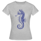Indigo Seepferchen - Männer T-Shirt - Grau meliert