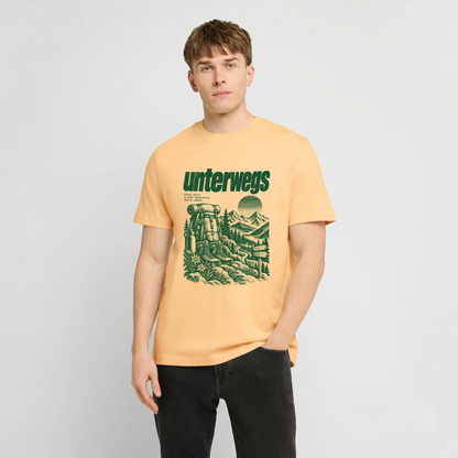 Unterwegs – RELAXED FIT Unisex Organic T-Shirt - Hellgelb
