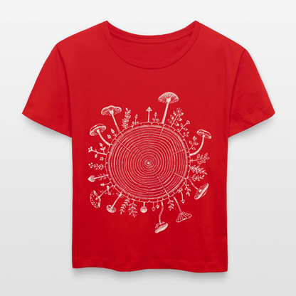 Baumringe & Pilze - Stanley/Stella Relaxed Rundhals Frauen Bio-T-Shirt SERENA - by Artful Alchemist