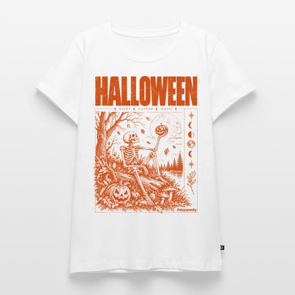 Pumpkin Moon – Frauen Premium T-Shirt - Weiß