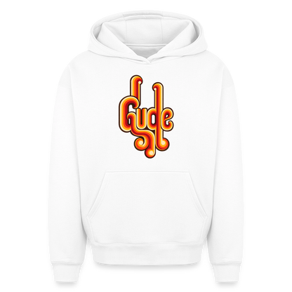 Gude Retro – Oversized Heavyweight Unisex Hoodie - Weiß