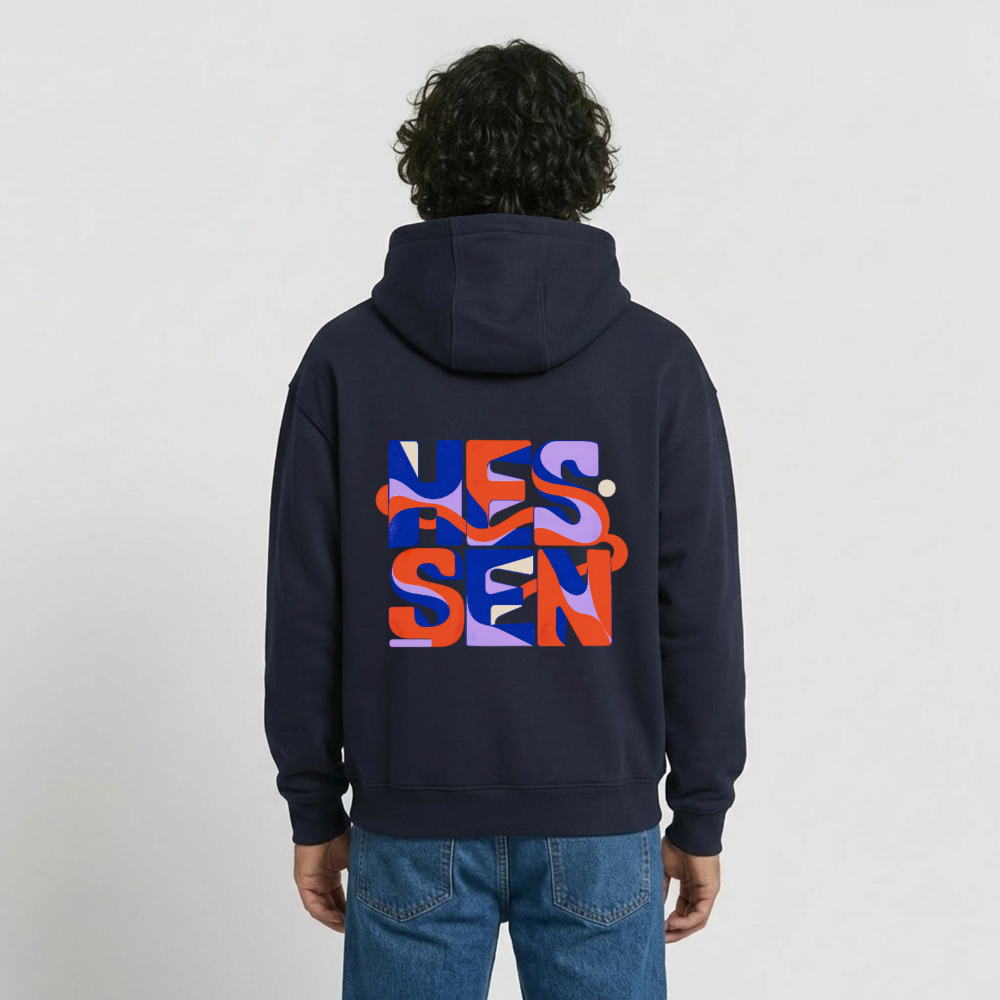 Hessen Color – Oversized Heavyweight Unisex Hoodie - Navy