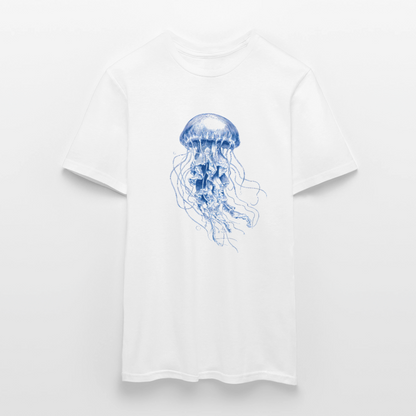 Indigo Qualle - Männer T-Shirt - by Artful Alchemist