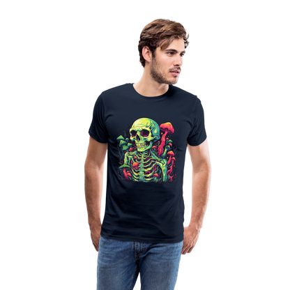 Horror Pilz Skelett - Happy Halloween - Männer Premium T-Shirt - by Artful Alchemist